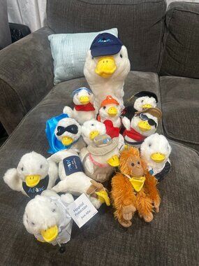 Vintage Aflac Duck Plush Lot w/ Tags – Talking Ducks – Collector Set